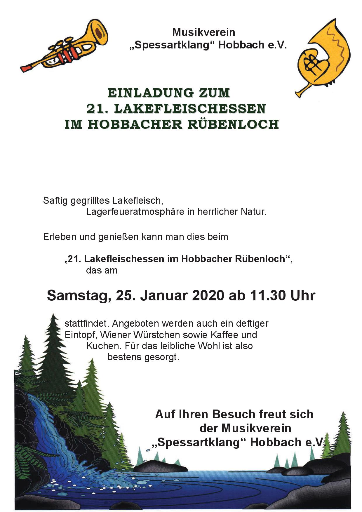 Lakefleischessen Plakat2020
